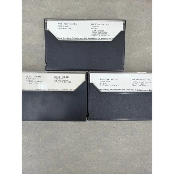 Village People Cassette Tape Lot Macho Man Cruisin Go West Vintage Disco 70s - Picture 2 of 4